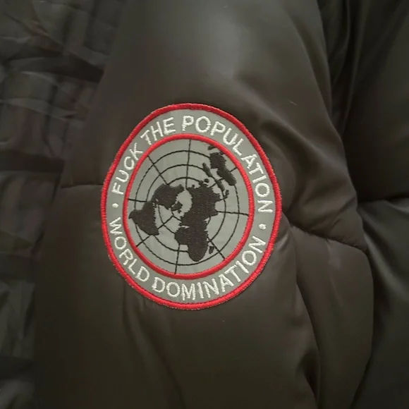 Black Puffer Jacket with Logo - Picture 5 of 10